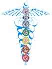 chakras caduceus